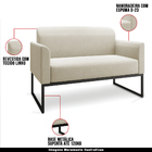 Conjunto Namoradeira E Poltrona Decorativa Isabella Base Indu