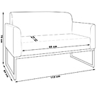 Conjunto Namoradeira E Poltrona Decorativa Isabella Base Indu