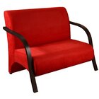 Conjunto Namoradeira E Poltrona Sevilha Braço Madeira Decorat