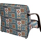 Conjunto Namoradeira E Poltrona Sevilha Braço Madeira Decorat