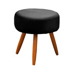 Conjunto Namoradeira E Puff Opala Veludo Preto Star Confort