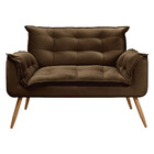 Conjunto Namoradeira E Puff Opala Veludo Star Confort