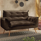 Conjunto Namoradeira E Puff Opala Veludo Star Confort