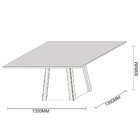 Conjunto New Ceval Mesa Júlia 135x135 Cm Com Tampo Giratório