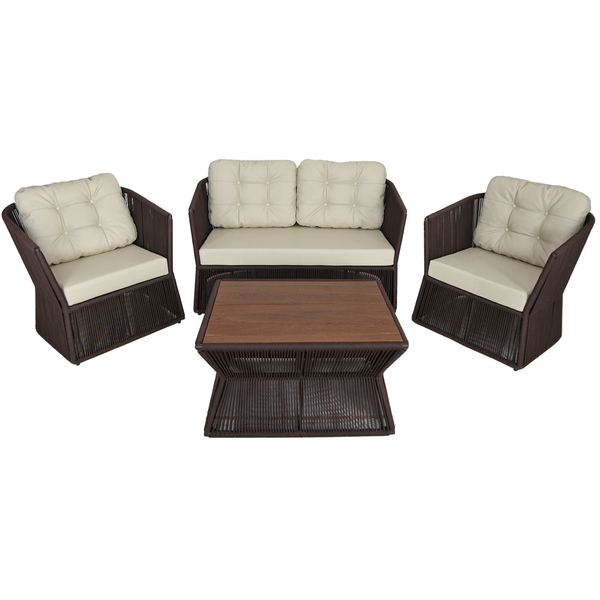 Conjunto New York 2 Poltronas, 1 Namoradeira Estofados Em Cor