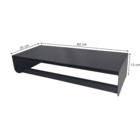 Conjunto Nicho Cabideiro com 4 nichos Para Closet Ou Armário