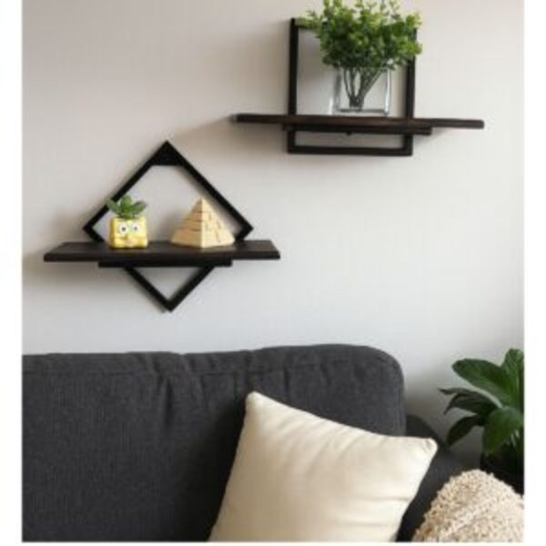 Conjunto Nicho Prateleira 2 Peças Para Decoração Quarto