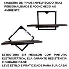 Conjunto Nicho Prateleira 2 Peças Para Decoração Quarto