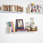 Conjunto Nicho Prateleiras Infantil Bebê Madeira Mdf Branco