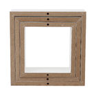 Conjunto de Nichos Decorativos Estilo Branco 3F