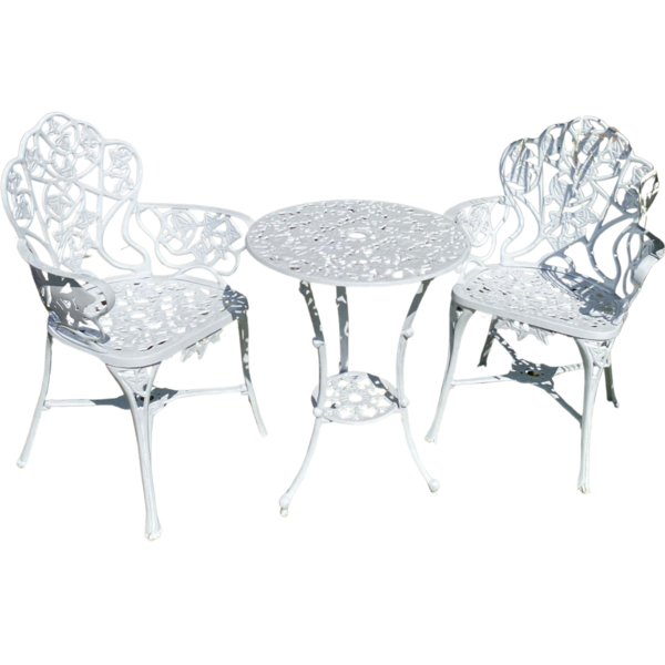 Conjunto Nova Hera Com 2 Poltronas E Mesinha - Branco