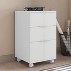 Conjunto Office Com Cômoda E Livreiro Com Nichos Crystal Bran