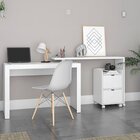 Conjunto Office Escrivaninha Com Tampo Giratório E Gaveteiro