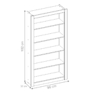 Conjunto Office Estante E Escrivaninha Martino Nogal