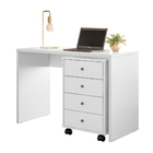 Conjunto Office Gaveteiro E Escrivaninha Martin Branco