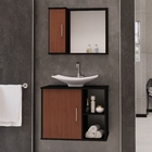 Conjunto Olimpic Mdf Gabinete Para Banheiro Com Cuba E Espelh