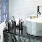 Conjunto Organizador Banheiro Spa Aço Inox 4 Peças