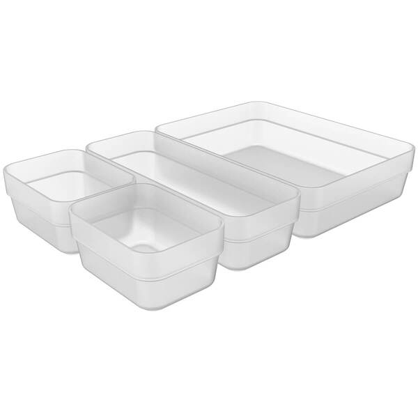 Conjunto Organizadores De Gavetas Logic Kit Com 4 Peças Ou Na