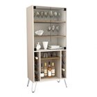 Conjunto Painel Âmbar Para Tv Até 65 Polegadas E Cristaleira