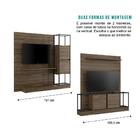 Conjunto Painel De Tv Dakota Legno
