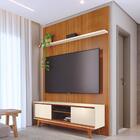 Conjunto Painel E Estante Emberstone Cinamomo Off White