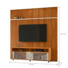 Conjunto Painel E Estante Thundertop Cinamomo Off White