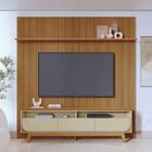 Conjunto Painel E Rack Coimbra Cumaru Opala