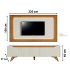 Conjunto Painel E Rack Grécia Para Tv Até 65 Polegadas Com Le