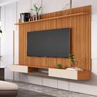 Conjunto Painel Ripado Frisado E Nicho 1.8 Nassau Nature Off