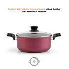 Conjunto Panela Antiaderente Magnific Tampa Vidro Jogo 7 Peça