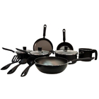 Conjunto Panelas 10 Peças Ebony Preto Brinox