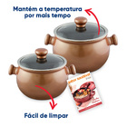 Conjunto Panelas Cerâmica Premiere Joy 5 Peças Ceraflame  Cob