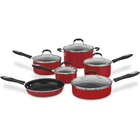 Conjunto Panelas Cuisinart Advantage Vermelho 11p 55-11r