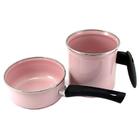 Conjunto Papeiro E Leiteira Rosa Bebe