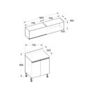 Conjunto Para Área De Serviço Com Balcão 2 Portas E Armário A