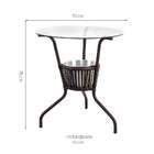 Conjunto Para Área Externa Alegro Castanho