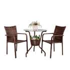 Conjunto Para Área Externa Alegro Castanho