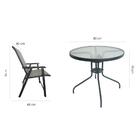 Conjunto Para Área Externa Brasil Com 1 Mesa E 4 Cadeiras