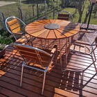 Conjunto Para Área Externa Com Cooler Sherb Willow Madeira E