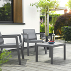 Conjunto Para Área Externa Corfu Iii Grafite