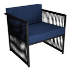 Conjunto Para Área Externa De Corda Náutica  - 02 Poltrona Na