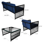 Conjunto Para Área Externa De Corda Náutica  - 02 Poltrona Na