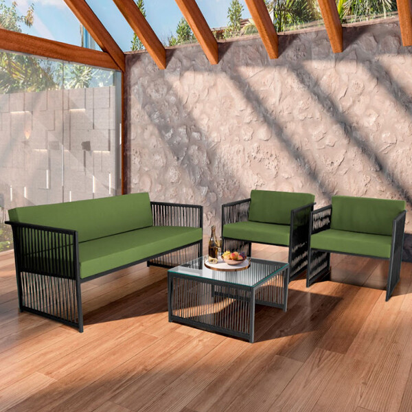 Conjunto Para Área Externa De Corda Náutica  - 02 Poltrona Na