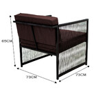 Conjunto Para Área Externa De Fibra Sintética - 02 Poltronas