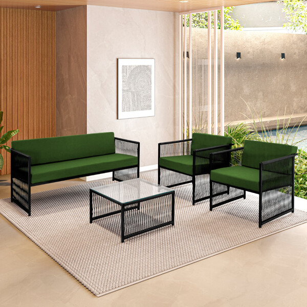 Conjunto Para Área Externa De Fibra Sintética - 02 Poltronas