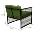 Conjunto Para Área Externa De Fibra Sintética - 02 Poltronas