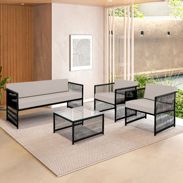 Conjunto Para Área Externa De Fibra Sintética - 02 Poltronas