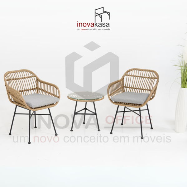Conjunto Para Área Externa Oasis Com 2 Cadeiras, 1 Mesa