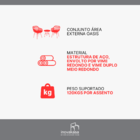 Conjunto Para Área Externa Oasis Com 2 Cadeiras, 1 Mesa