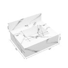 Conjunto Para Banheiro 1 Espelho Bisotê 1 Prateleira 1 Bancad